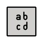 Input Latin Lowercase SVG Icon
